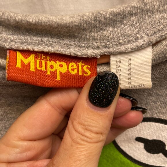 Kermit the frog wide neck size smaill grey sweatshirt - Picture 5 of 5